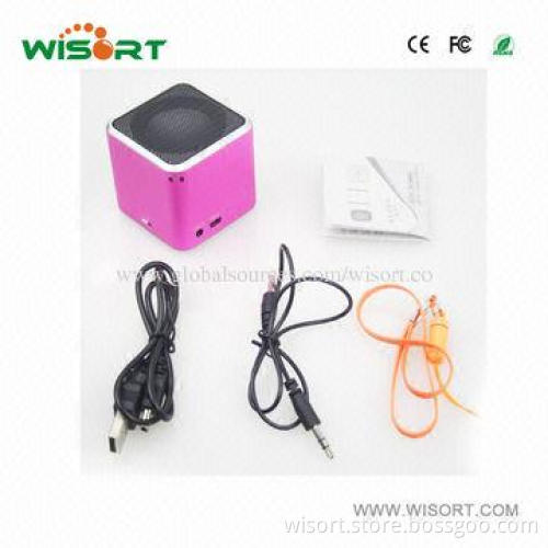 Mini Bluetooth Professional Speaker with Cute Design, 52*52*52mm Dimensions